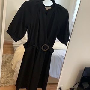 Black knee length dress